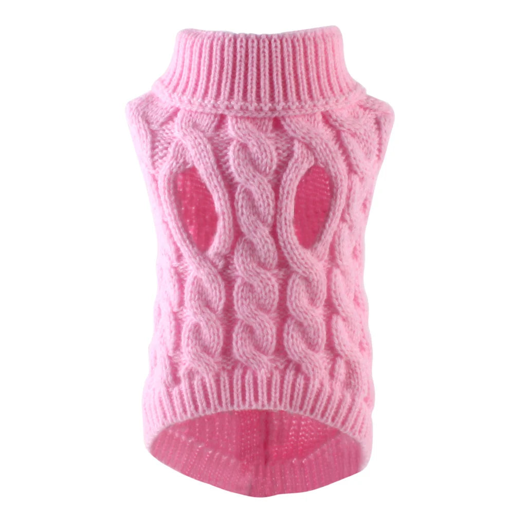 Classic Solid Chihuahua Puppy Dog Sweater for Small Dogs Winter Warm Pet Clothes Yorkshire Schnauzer Pullovers disfraz de perro