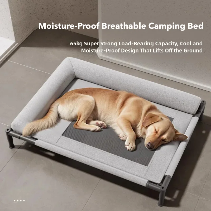 Elevated Pet Bed Cat Dog Bed Dog Cat Bed Portable Durability Practical With Pillow For Small Pets Dogs Kitten